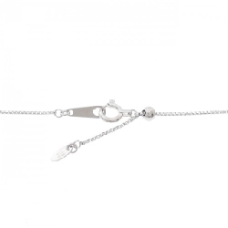 K18WG Dây chuyền kim cương hình trái tim 0.18CT - Hàng hiệu Chính hãng 867893