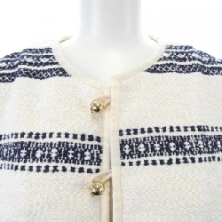 Áo khoác cardigan sọc Baha của CELINE Trionf 2V82S145X không có cổ 630698