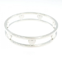 Vòng tay hẹp hình trái tim Tiffany - Hàng hiệu Authentic