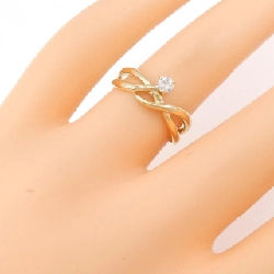 Nhẫn kim cương K18YG 0.10CT 672134