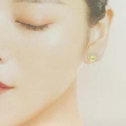 K18YG Bông tai kim cương hình trái tim 0.50CT - Hàng hiệu chính hãng 863791