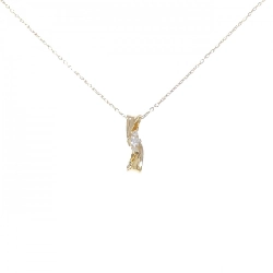 K18YG Dây chuyền kim cương - Hàng hiệu Authentic