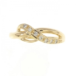 Nhẫn kim cương K18YG 0.07CT 673414