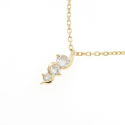 K18YG Ba viên đá kim cương dây chuyền 0.15CT - Hàng hiệu Chính hãng 858895