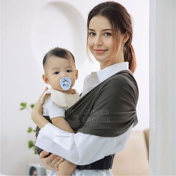 Địu em bé Jumy’s Sling chịu lực màu maroon cho mẹ dưới 65kg new 95%