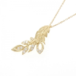 K18YG Feather Diamond Necklace 0.23CT - Hàng hiệu Authentic 848075