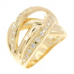 Nhẫn kim cương K18YG 0.38CT