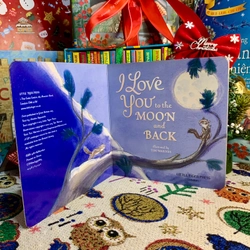 Sách ngoại văn I Love You To The Moon And Back, Board Book, used, cũ, sờn mép và gáy 333616