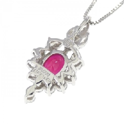 Dây chuyền ruby PT900/PT850 1.09CT xuất xứ từ Myanmar - Hàng hiệu Authentic 857332