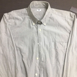 sơ mi Uniqlo size L màu xám