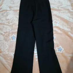 Quần nữ ống suông màu đen 1008013