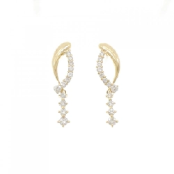 K18YG Bông tai kim cương 0.72CT - Hàng hiệu Chính hãng