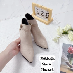 Bốt da lộn size 36
