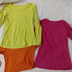 Combo b3 áo tập yoga size m và L có co giãn 464126