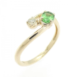 Nhẫn Garnet Xanh K10YG - Hàng hiệu Chính hãng