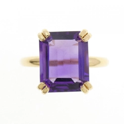 Nhẫn Amethyst K18YG 3.00CT - Hàng hiệu Chính hãng 849521