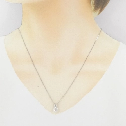 Dây chuyền kim cương hồng PT900/PT850 0.06CT - Hàng hiệu Authentic 858886