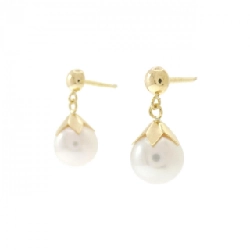 K18YG Bông tai ngọc trai Akoya 7.3mm - Hàng hiệu Chính hãng 874660