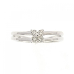 Nhẫn kim cương hoa K18WG 0.08CT 672175