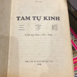 TAM TỰ KINH, trình bày Việt-Hán-Nôm (XB 1996) 760247