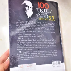Sách: 100 triết gia tiêu biểu thế kỉ XX - TG: Nhiều tác giả (Sách mới, nguyên seal) 796572