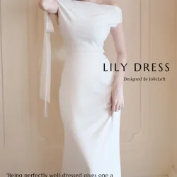 Đầm Joli size L màu trắng kem