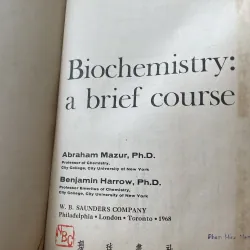 Biochemistry: a brief course- hóa sinh - sách y - Abraham Mazur, Ph.D.- 1968-  996336