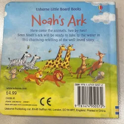 NGOẠI VĂN tiếng anh trẻ em : Usborne Little Board Books NOAH’s Ark  1027819