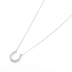 K18WG Móng ngựa Dây chuyền kim cương 0.10CT - Hàng hiệu Chính hãng 856258