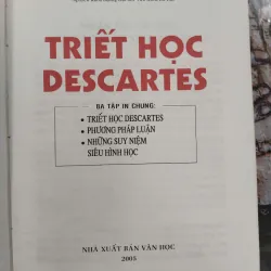 TRIẾT HỌC DESCARTES (BÌA CỨNG) - TRẦN THÁI ĐỈNH 993329
