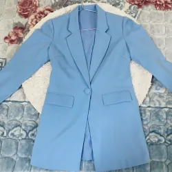 Áo blazer nữ size S màu xanh mới 90%