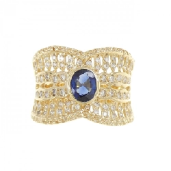 Nhẫn Sapphire K18YG 0.76CT 668527