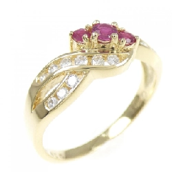 Nhẫn Ruby 18KTYG 0.22CT