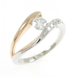 Nhẫn kim cương K18PG/PT900 0.304CT - Hàng hiệu Authentic