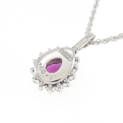 Dây chuyền ruby PT900/PT850 0.60CT - Hàng hiệu Authentic 861972