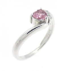 Nhẫn Tourmaline Hình Trái Tim K18WG - Hàng hiệu Chính Hãng