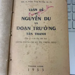 LUẬN ĐỀ VỀ NGUYỄN DU VÀ ĐOẠN TRƯỜNG TÂN THANH - NGUYỄN SỸ TẾ 734465
