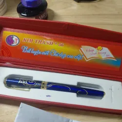 Bút mực Kim Thành 56 và hộp mực Hồng Hà - Mới 90% 993123