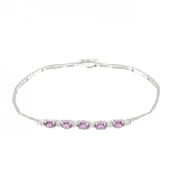 K18WG Garnet Bracelet 1.16CT - Hàng hiệu Authentic 872461