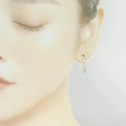 K18YG Bông tai thủy tinh - Hàng hiệu Authentic 875469