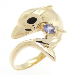 Nhẫn Tanzanite K18YG hình cá heo