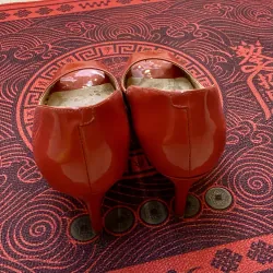 Giầy Nine west da bóng size 37 màu đỏ 977540