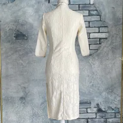 Sườn xám ren có lót dầy dặn  590811