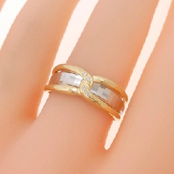 Nhẫn kim cương K18YG/PT900 - Hàng hiệu Authentic 848459