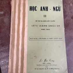 Học Anh ngữ 2 - LÊ BÁ Kông- sách học tiếng Anh 