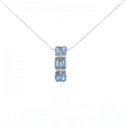 K18WG Aquamarine Necklace 1.43CT - Hàng hiệu Authentic