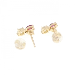 K18YG Bông tai Ruby 0.40CT - Hàng hiệu Chính hãng 869115