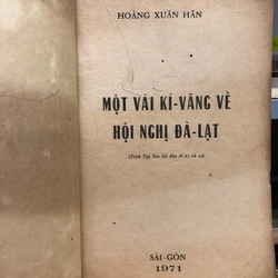 MỘT VÀI KÍ VÃNG VỀ HỘI NGHỊ ĐÀ LẠT - Hoàng Xuân Hãn 469732
