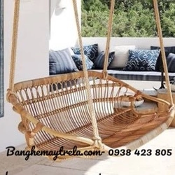 Ghế xích đu đôi mây 460701