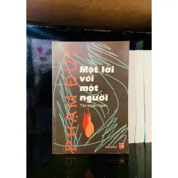 Một lời với một người - Phạm Đức